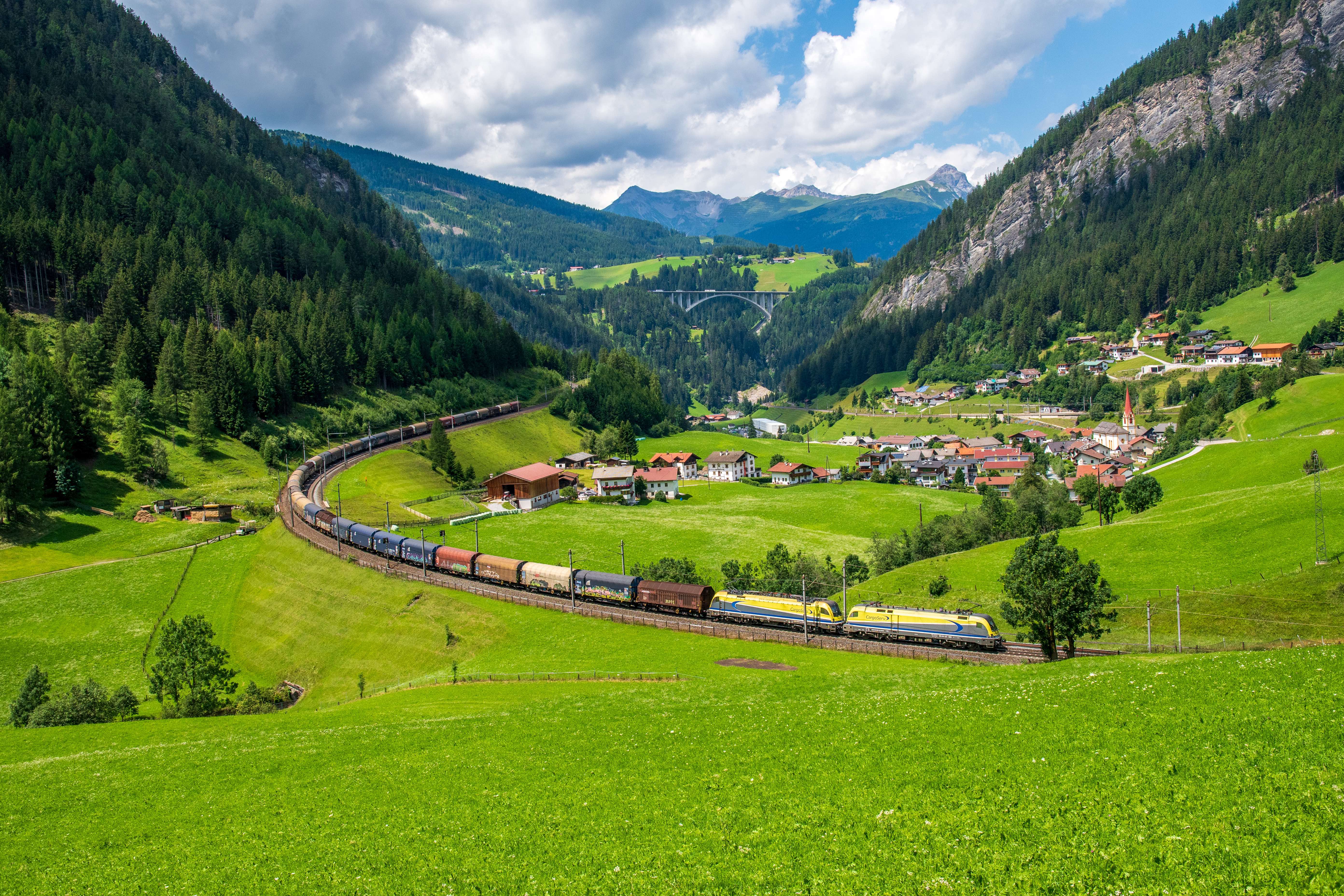 Freight train from Brennero